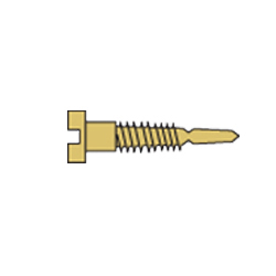 1.4 x 4.8 x 2.0 Stay-Tight Self-Aligning Gold Spring Hinge Screw (pack of 100)