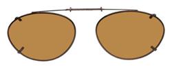 Solar 50mm Almond Brown Polarized with Bronze Frame