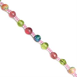 Marble Glass Beads #1330 - Assorted 6-Piece Prepack