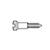 1.1 x 5.5 x 1.7 Standard Silver Nose Pad Screw (pack of 100)