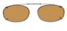 Solar 56mm Low Rectangle Brown Polarized with Bronze Frame