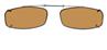 Solar 52mm Slim Rectangle Brown Polarized with Bronze Frame