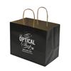 IMPRINTED BLACK Kraft Bags - Large 10 W x 6 D x 8" H (100/box  | Minimum order - 5 boxes)