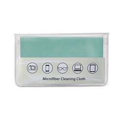 NON-IMPRINTED Aqua Premium Microfiber Cloth-In-Case (100 per box)
