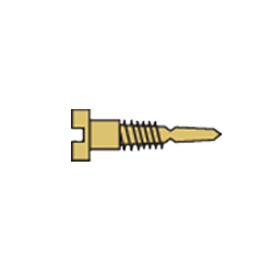 1.4 x 3.5 x 2.0 Stay-Tight Self-Aligning Gold Spring Hinge Screw (pack of 100)