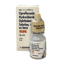 Ciprofloxacin Hydrochloride 0.3% 5 mL- Sandoz