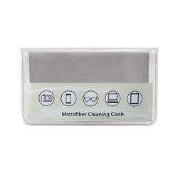 NON-IMPRINTED Gray Premium Microfiber Cloth-In-Case (100 per box) 