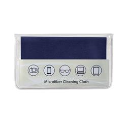 NON-IMPRINTED Navy Premium Microfiber Cloth-In-Case (100 per box)