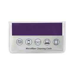 NON-IMPRINTED Purple Premium Microfiber Cloth-In-Case (100 per box) 
