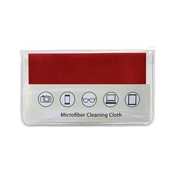 NON-IMPRINTED Red Premium Microfiber Cloth-In-Case (100 per box)