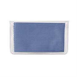 NON-IMPRINTED Sky Blue Basic Microfiber Cloth-In-Case (100 per box) 