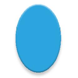 OptiSource Blue Oval (No Hole) 20 x 30mm