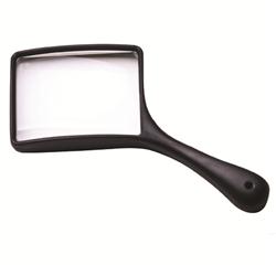 Classic Black Hand-Held Magnifier - Rectangle