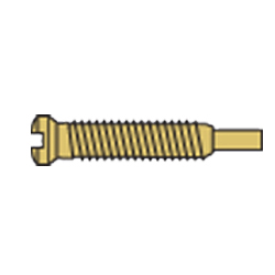 1.5 x 9.0 x 1.8 Stay-Tight Self-Tapping Gold Eyewire Screw (pack of 50)