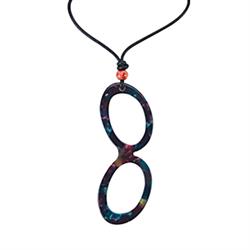 Necklace - Blue Multi - Round