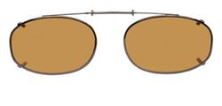 Solar 50mm Low Rectangle Brown Polarized with Gunmetal Frame