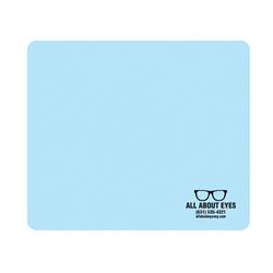 IMPRINTED Sky Blue Premium Microfiber Cloth - Loose (100 per box / Minimum order - 5 boxes)