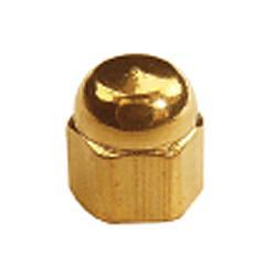 1.4 x 2.5 Gold Rimless Dome Nuts (pack of 100)
