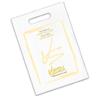 IMPRINTED Vision Source White PLASTIC Bag - Small (100/box/500 pc. minimum for imprint)