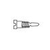 1.4 x 3.0 x 2.0 Stay-Tight Self-Aligning Silver Spring Hinge Screw (pack of 100)