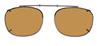 Solar 52mm Rectangle Brown Polarized with Bronze Frame